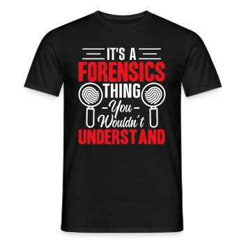 Funny coroner - Men's T-Shirt - black - Front - AI Model Male 178 light (178cm)