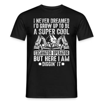 Funny HEO - Men's T-Shirt - black - Front - AI Model Male 178 light (178cm)