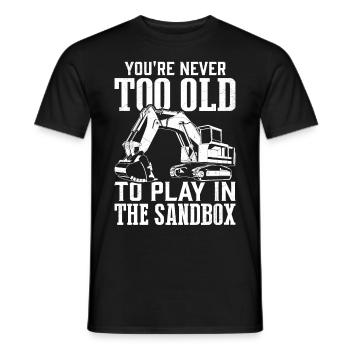 Lustiger Baggerführer HEO - Männer T-Shirt - Schwarz - Vorne - AI Model Male 178 light (178cm)
