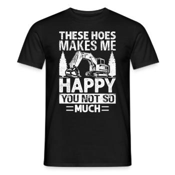 Drôle de pilote de pelle HEO - T-shirt homme - noir - Devant - AI Model Male 178 light (178cm)