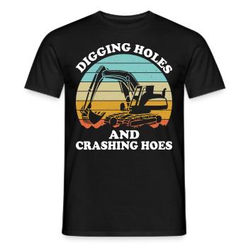 Drôle de pilote de pelle HEO - T-shirt homme - noir - Devant - AI Model Male 178 light (178cm)