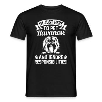 Havaneser Lustiger Spruch - Männer T-Shirt - Schwarz - Vorne - AI Model Male 178 light (178cm)