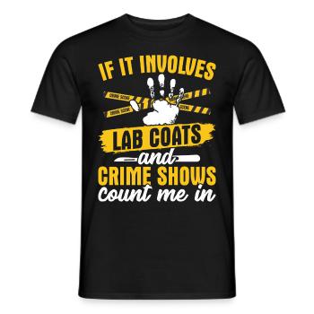 Drôle de coroner - T-shirt homme - noir - Devant - AI Model Male 178 light (178cm)