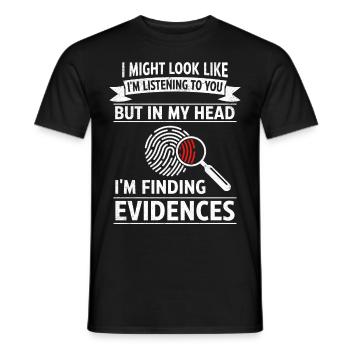 Drôle de scientifique médico-légal - T-shirt homme - noir - Devant - AI Model Male 178 light (178cm)