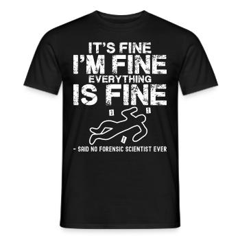 Drôle de science - T-shirt homme - noir - Devant - AI Model Male 178 light (178cm)