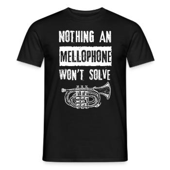 Mellophonist, Musical Instrument Orchestra, - Men's T-Shirt - black - Front - AI Model Male 178 light (178cm)