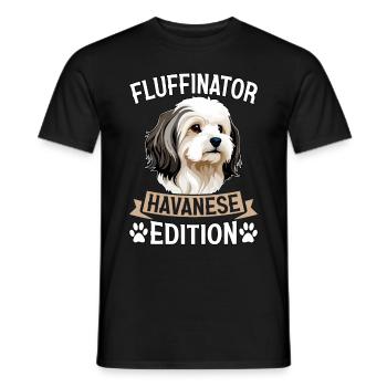 Fluffinator Havanese Edition - Männer T-Shirt - Schwarz - Vorne - AI Model Male 178 light (178cm)