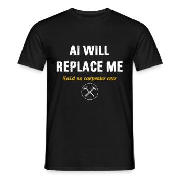 Schreinerei Holzbearbeitung Holzarbeiter Beruf - Männer T-Shirt - Schwarz - Vorne - AI Model Male 178 light (178cm)