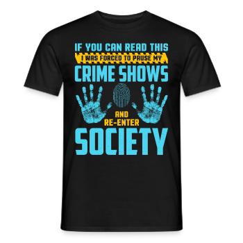 Drôle de scientifique médico-légal - T-shirt homme - noir - Devant - AI Model Male 178 light (178cm)