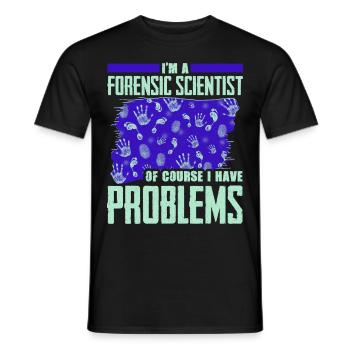 Drôle de chercheur scientifique - T-shirt homme - noir - Devant - AI Model Male 178 light (178cm)