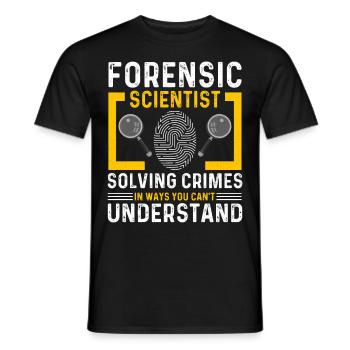 Drôle de chercheur scientifique - T-shirt homme - noir - Devant - AI Model Male 178 light (178cm)