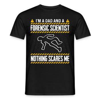 Drôle de science - T-shirt homme - noir - Devant - AI Model Male 178 light (178cm)