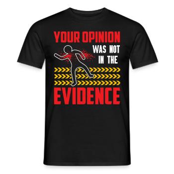 Drôle de scientifique médico-légal - T-shirt homme - noir - Devant - AI Model Male 178 light (178cm)