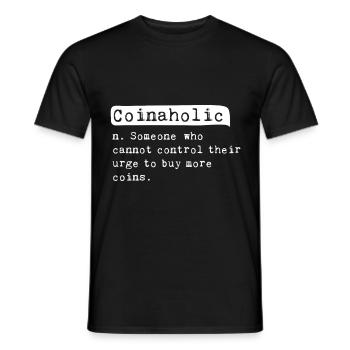 Numismatist Numismatics Hobby Money Coin Collector - Men's T-Shirt - black - Front - AI Model Male 178 light (178cm)