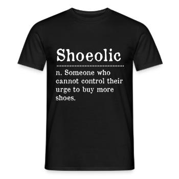 Shoemaker, shoe collector, sneaker addict - Men's T-Shirt - black - Front - AI Model Male 178 light (178cm)
