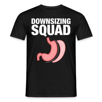 Lustige Magenbypass-Operation Bariatrie - Männer T-Shirt - Schwarz - Vorne - AI Model Male 178 light (178cm)