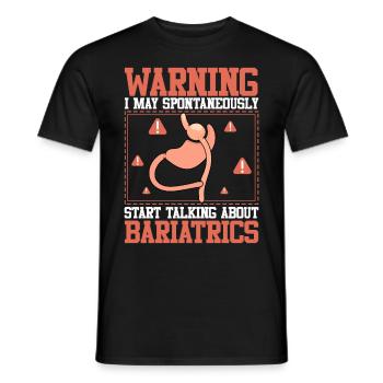 Funny Surgery Stomach - Men's T-Shirt - black - Front - AI Model Male 178 light (178cm)