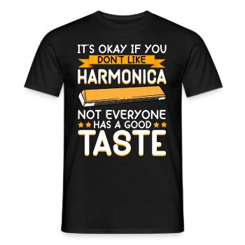 Lustiger Spieler Harmonikaspieler - Männer T-Shirt - Schwarz - Vorne - AI Model Male 178 light (178cm)
