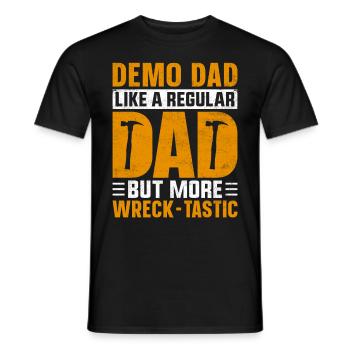 Lustiger Tag des Hausabrisses - Männer T-Shirt - Schwarz - Vorne - AI Model Male 178 light (178cm)