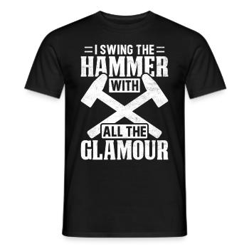 Fun day of house demolition - Men's T-Shirt - black - Front - AI Model Male 178 light (178cm)