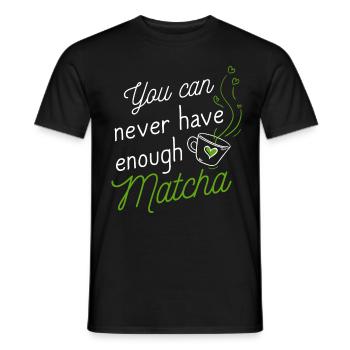 Grüntee-Liebhaber, japanischer - Männer T-Shirt - Schwarz - Vorne - AI Model Male 178 light (178cm)
