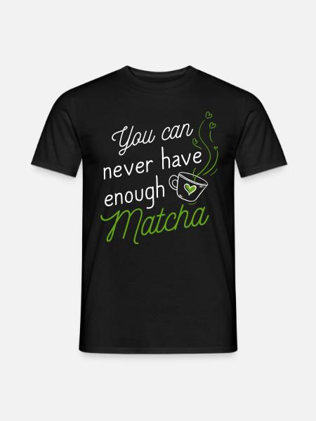 Green tea lover, Japanese - Men's T-Shirt - black