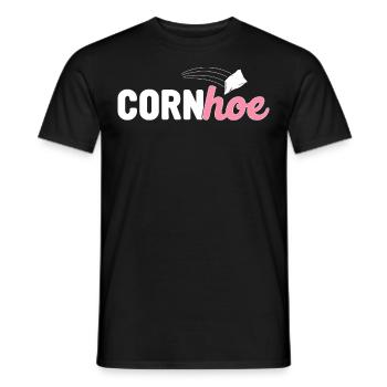 Funny Cornhole Girl Player Corn Hole - T-shirt homme - noir - Devant - AI Model Male 178 light (178cm)