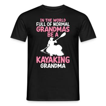 Kayak Granny Kayaker Granny - T-shirt homme - noir - Devant - AI Model Male 178 light (178cm)