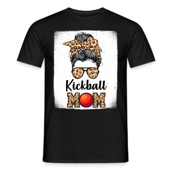 Kickball Spieler Mama - Männer T-Shirt - Schwarz - Vorne - AI Model Male 178 light (178cm)