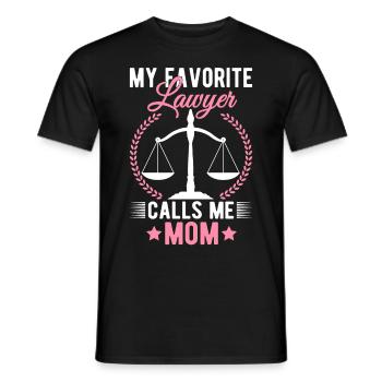 Mama Jurastudenten - Männer T-Shirt - Schwarz - Vorne - AI Model Male 178 light (178cm)
