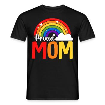 LGBTQ mom - Men's T-Shirt - black - Front - AI Model Male 178 light (178cm)
