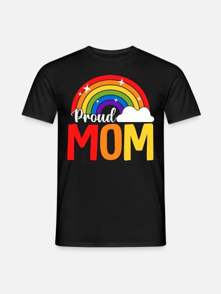 LGBTQ mom - Men's T-Shirt - black