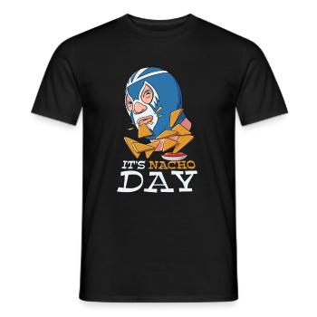 Mexikanischer Wrestling Wrestler Lucha Libre Maske - Männer T-Shirt - Schwarz - Vorne - AI Model Male 178 light (178cm)