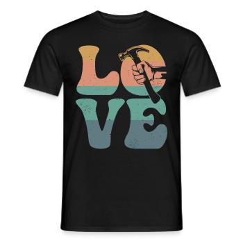 Schreiner Holzbearbeitung Holzarbeiter Schreinerei - Männer T-Shirt - Schwarz - Vorne - AI Model Male 178 light (178cm)