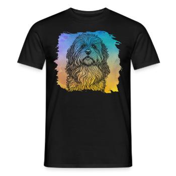 Havanais rétro - T-shirt homme - noir - Devant - AI Model Male 178 light (178cm)