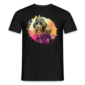 Havaneser Retro - Männer T-Shirt - Schwarz - Vorne - AI Model Male 178 light (178cm)