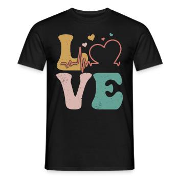 Echokardiographie-Techniker Echokardiograph - Männer T-Shirt - Schwarz - Vorne - AI Model Male 178 light (178cm)