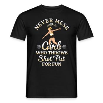 Leichtathletik Leichtathletik Wurf Athlet - Männer T-Shirt - Schwarz - Vorne - AI Model Male 178 light (178cm)