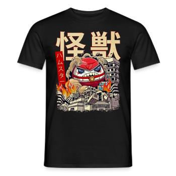 Kaiju Daruma Japanische Anime Monster Puppe - Männer T-Shirt - Schwarz - Vorne - AI Model Male 178 light (178cm)