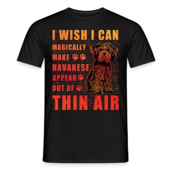 Havanese Lustiger Spruch - Männer T-Shirt - Schwarz - Vorne - AI Model Male 178 light (178cm)