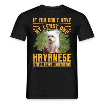 Si vous n’avez pas au moins un bichon havanais, vous - T-shirt homme - noir - Devant - AI Model Male 178 light (178cm)