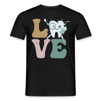 Dentist Dental Assistant Hygiene - Men's T-Shirt - black - Front - AI Model Male 178 light (178cm)