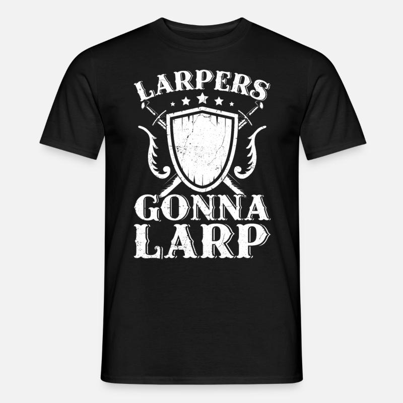 Lustige Live-Action-Rollenspiele - Männer T-Shirt - Schwarz