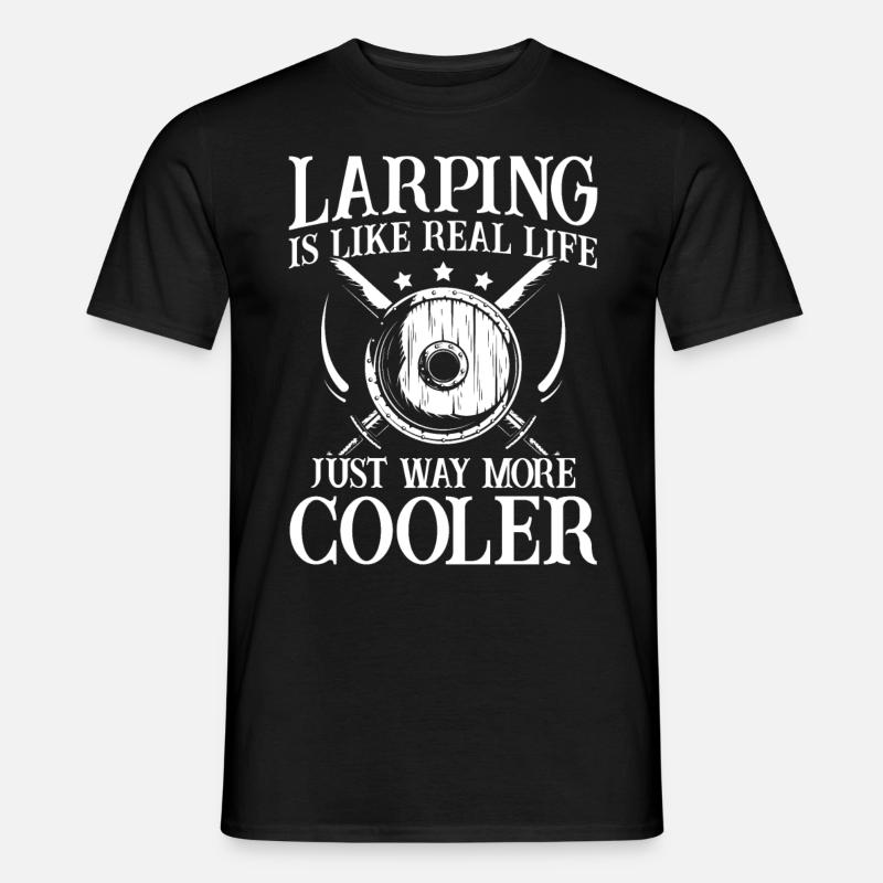 LARP Live-Action-Rollenspiele - Männer T-Shirt - Schwarz