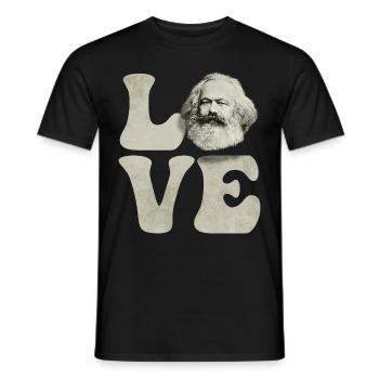 Communism Communist Socialist Socialism - Men's T-Shirt - black - Front - AI Model Male 178 light (178cm)