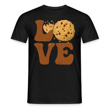 Cookie Scout Scouting Cookie Vendeur AMOUR - T-shirt homme - noir - Devant - AI Model Male 178 light (178cm)