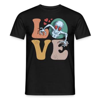 Dover Dämon Kryptide Kryptozoologie LIEBE - Männer T-Shirt - Schwarz - Vorne - AI Model Male 178 light (178cm)