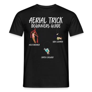 Aerial Silk Aerialist - Männer T-Shirt - Schwarz - Vorne - AI Model Male 178 light (178cm)
