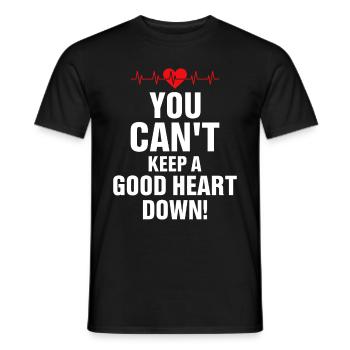 Recovery from open-heart surgery - Men's T-Shirt - black - Front - AI Model Male 178 light (178cm)
