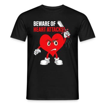 Genesung nach einer Operation am offenen Herzen - Männer T-Shirt - Schwarz - Vorne - AI Model Male 178 light (178cm)